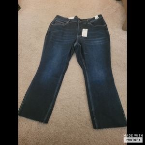 Judy blues straight cropped high waisted jeans 18w nwt